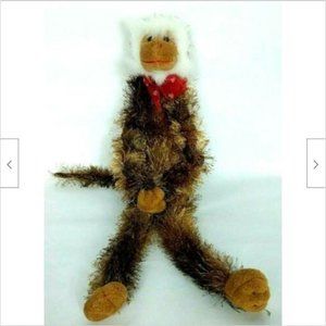 Walmart Valentine Monkey Plush with Bow 20"